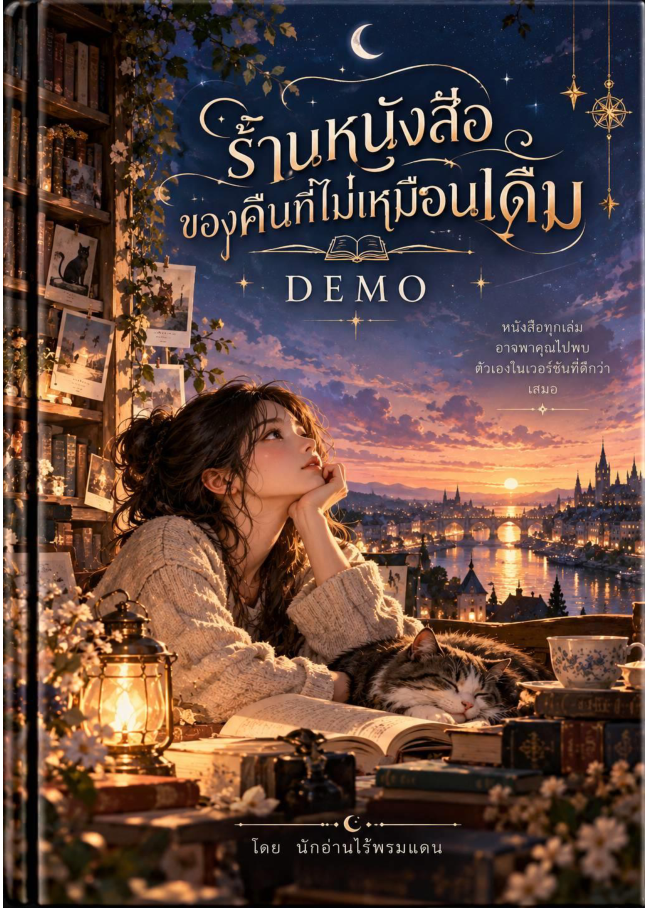 ปกหนังสือ ร้านหนังสือของคืนที่ไม่เหมือนเดิม