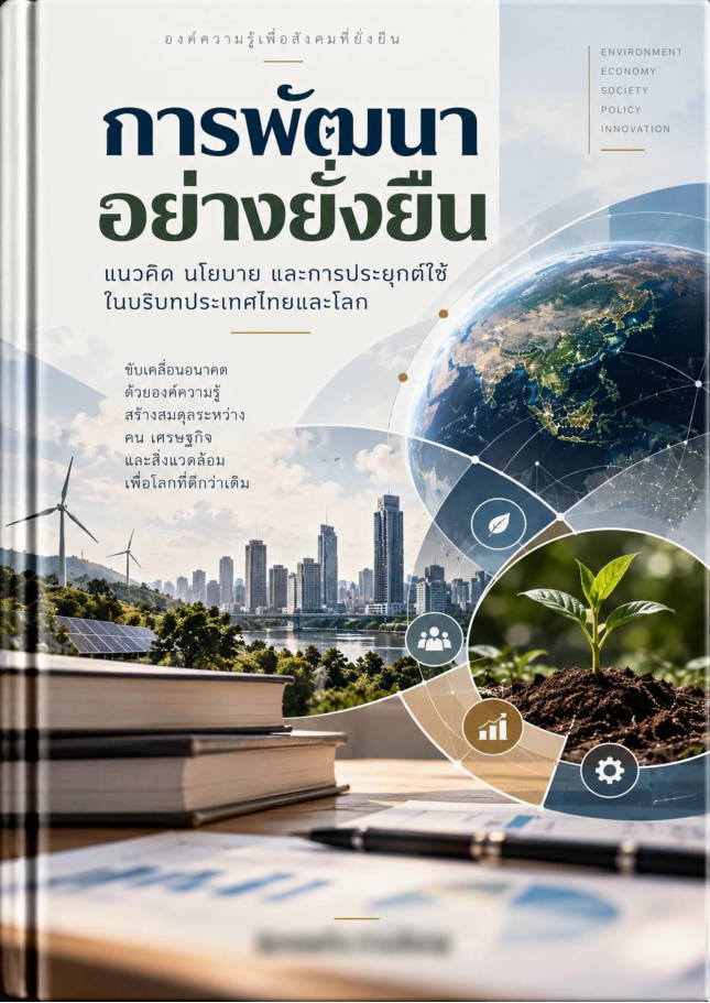 ปกหนังสือ การพัฒนาอย่างยั่งยืน