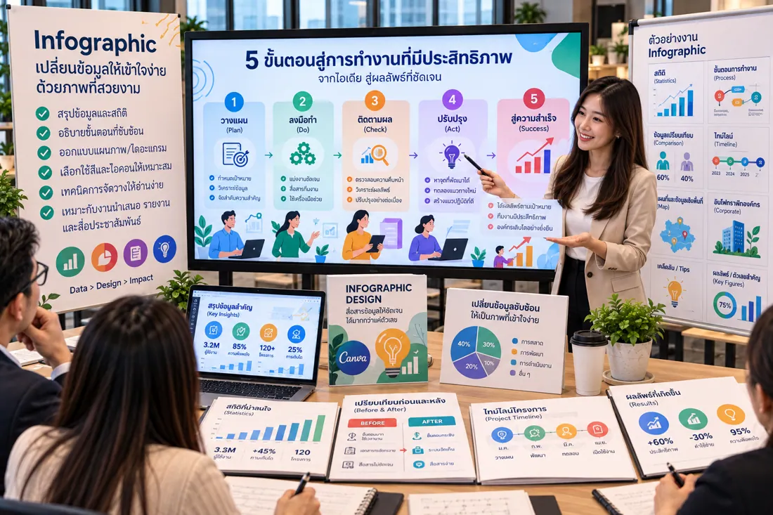 ภาพประกอบบริการ Infographic
